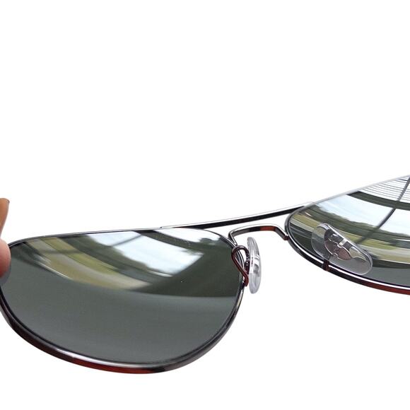 Ray-Ban Like New Aviator Sunglasses RB3025 Gunmetal Grey Frames G-15 Green Lens - Picture 8 of 16